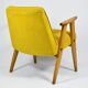 Original armchair type 366, designer J. Chierowski, yellow fabric, 1960s