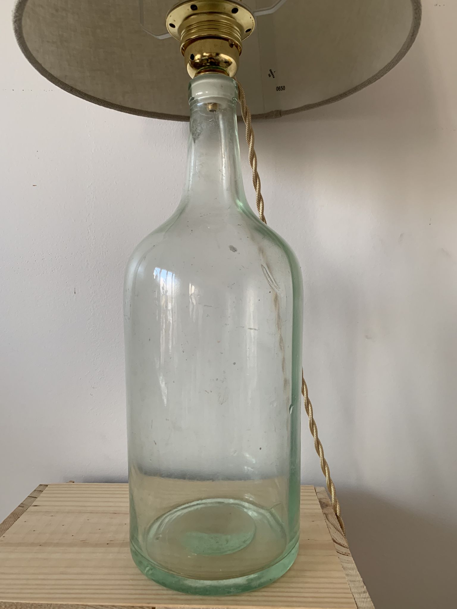 Lampe dame jeanne ancienne