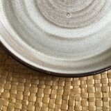 Series of 5 dessert plates in sandstone