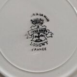 Set of 8 vintage Longwy Vieux Rouen dessert plates