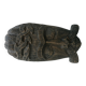 African tribal mask in carved wood - decorative ethnic art
