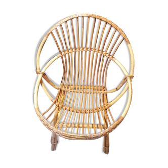 Rattan armchair