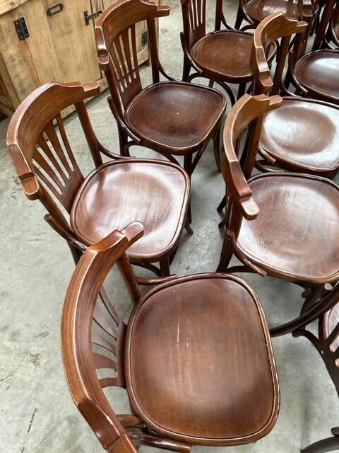 Suite of 23 bistro chairs
