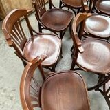 Suite of 23 bistro chairs