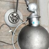 Jielde lamp two arms graphite patina industrial workshop lamp