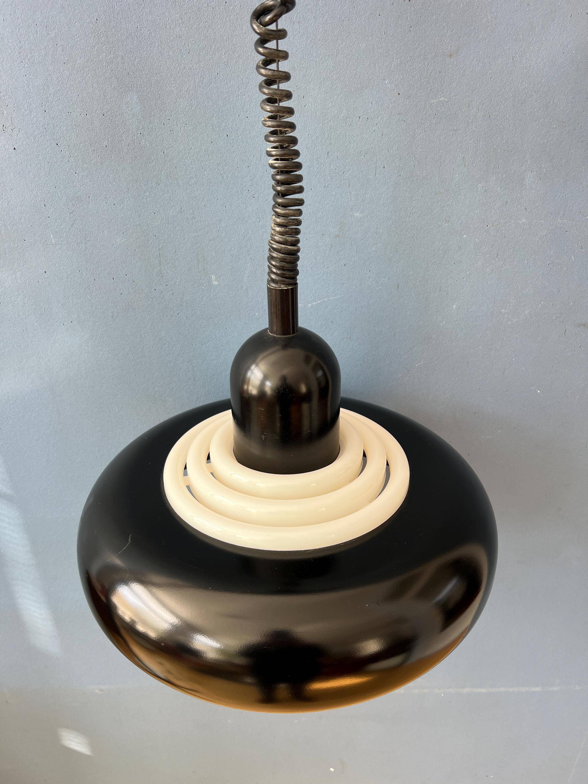 Black vintage suspension UFO Space Age by Knud Christensen