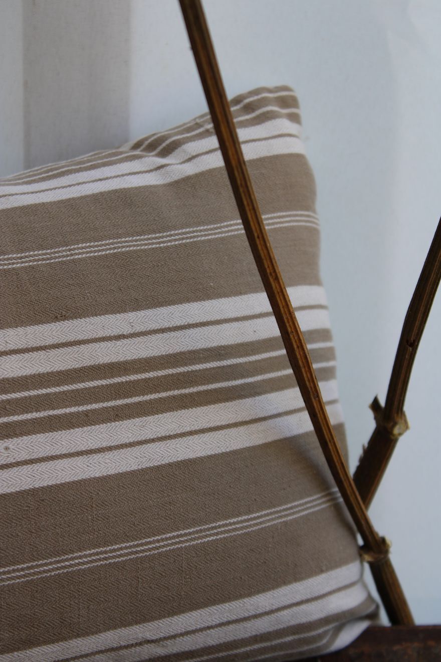 Striped cushion