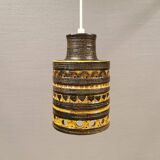Danish ceramic hanging lamp, designed by Jette Hellerøe, in the 1970s.