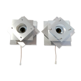 Pair of space age sconces