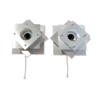 Pair of space age sconces