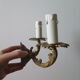 Sconce golden brass candlestick