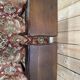 Pair of bedside tables – Louis XV style – Solid oak – Brass