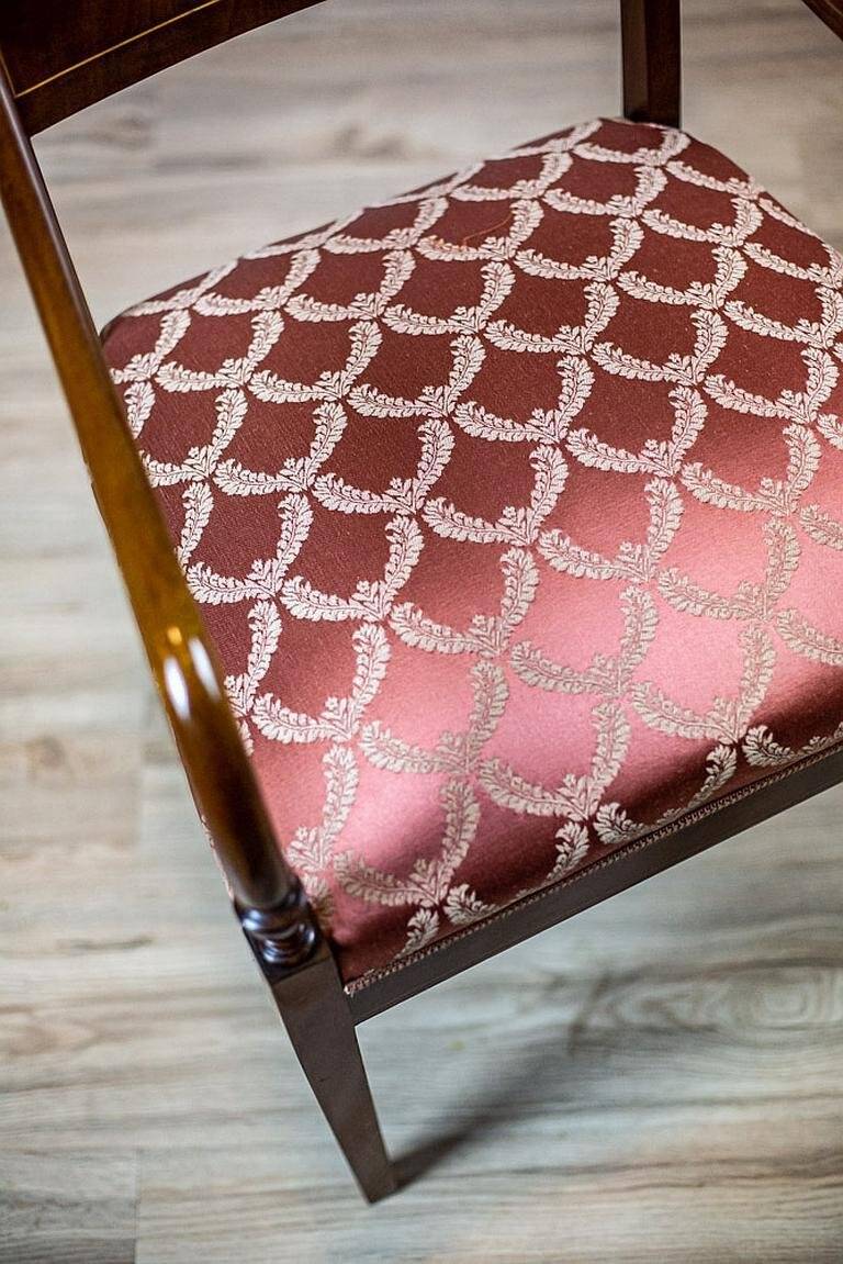 Antique Biedermeier Living Room Set, 1890s, Set of 7