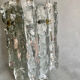 Pair of Ice Glass Wall Sconces  by J.T. Kalmar, Austria
