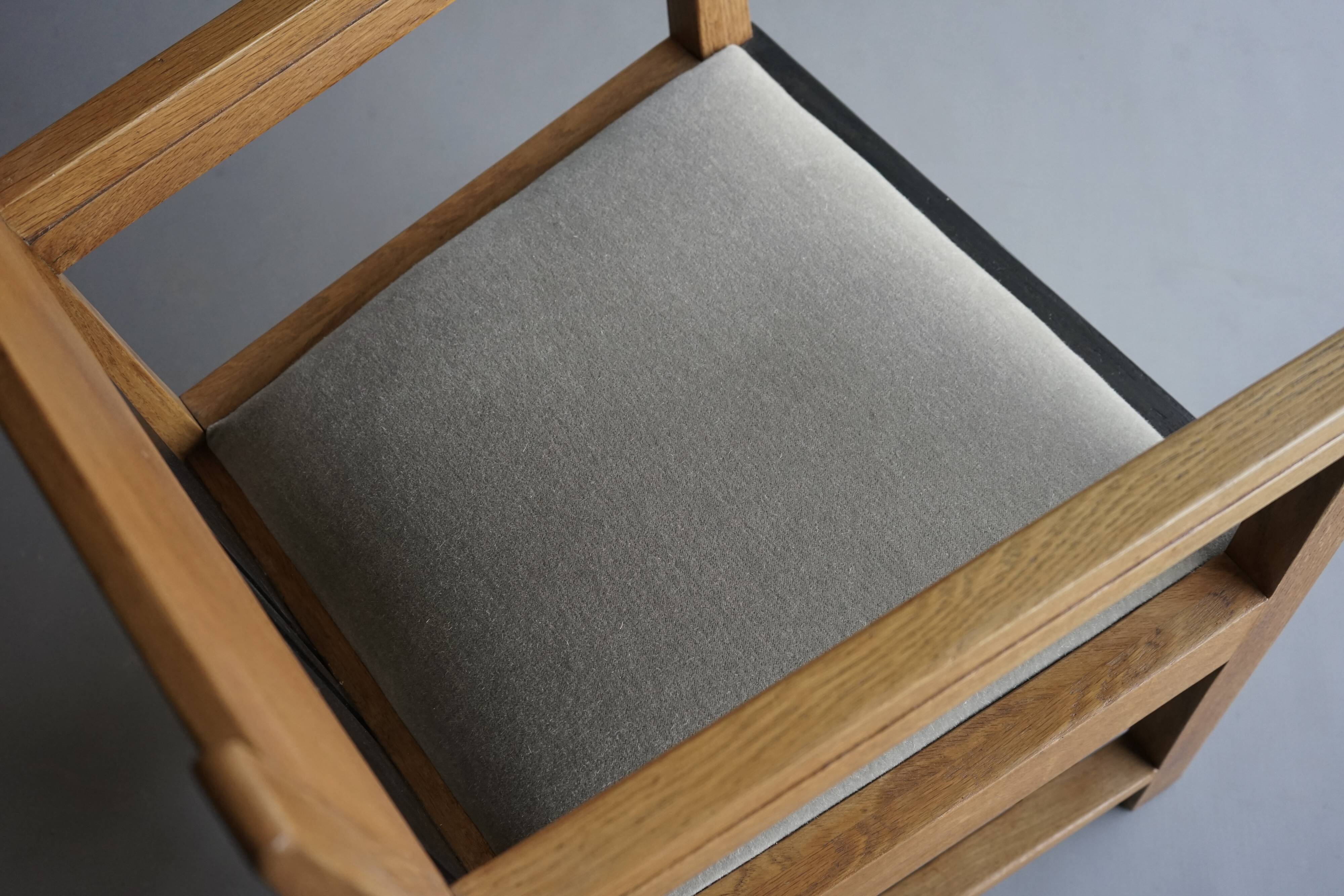 Oak Dutch Art Deco Armchair by Cor Alons for Winterkamp & van Putten