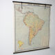 Czechoslovak Vintage school maps of South America, 1960