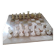 Chess set in onyx and marble