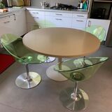 4 Eros swivel armchairs designed by Philippe Starck for Kartell