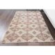 1970s Turkish Oushak Handmade Wool Cotton Beige Area Rug 134x211
