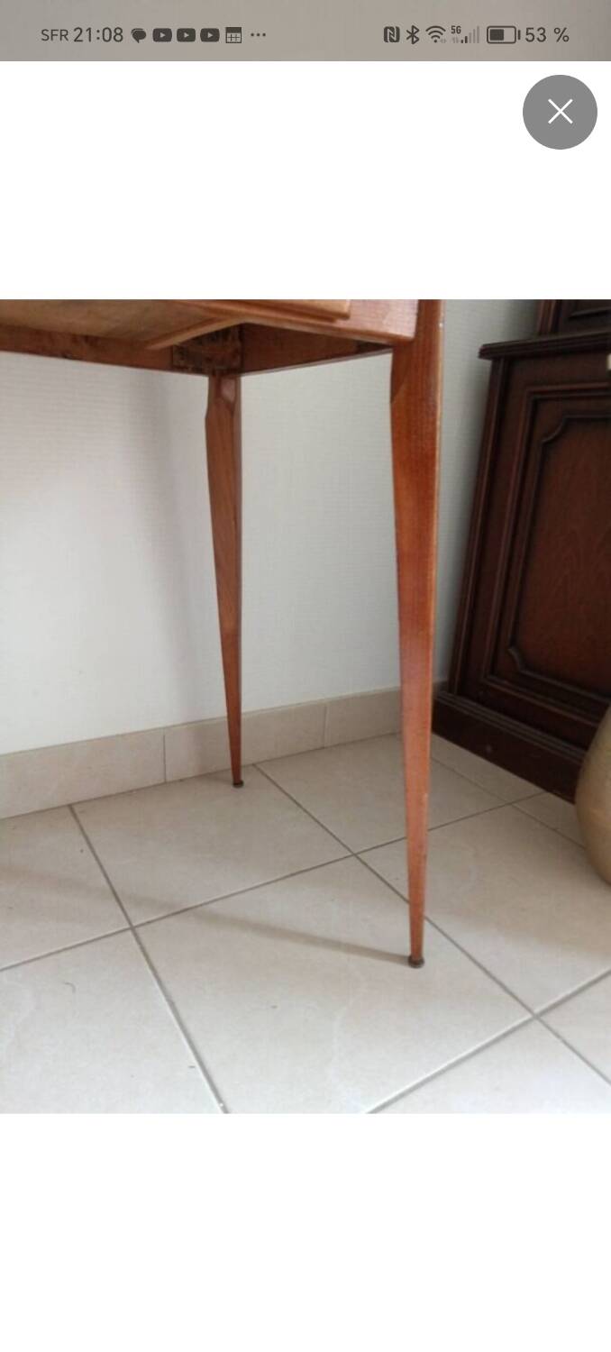 Vintage console or desk with compass feet