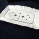 White porcelain asparagus dish Pillivuyt