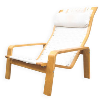 Vintage adjustable Pulkka lounge chair by Ilmari Lappalainen for Asko