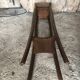 Vintage Wooden High Bolster Side Table #A605