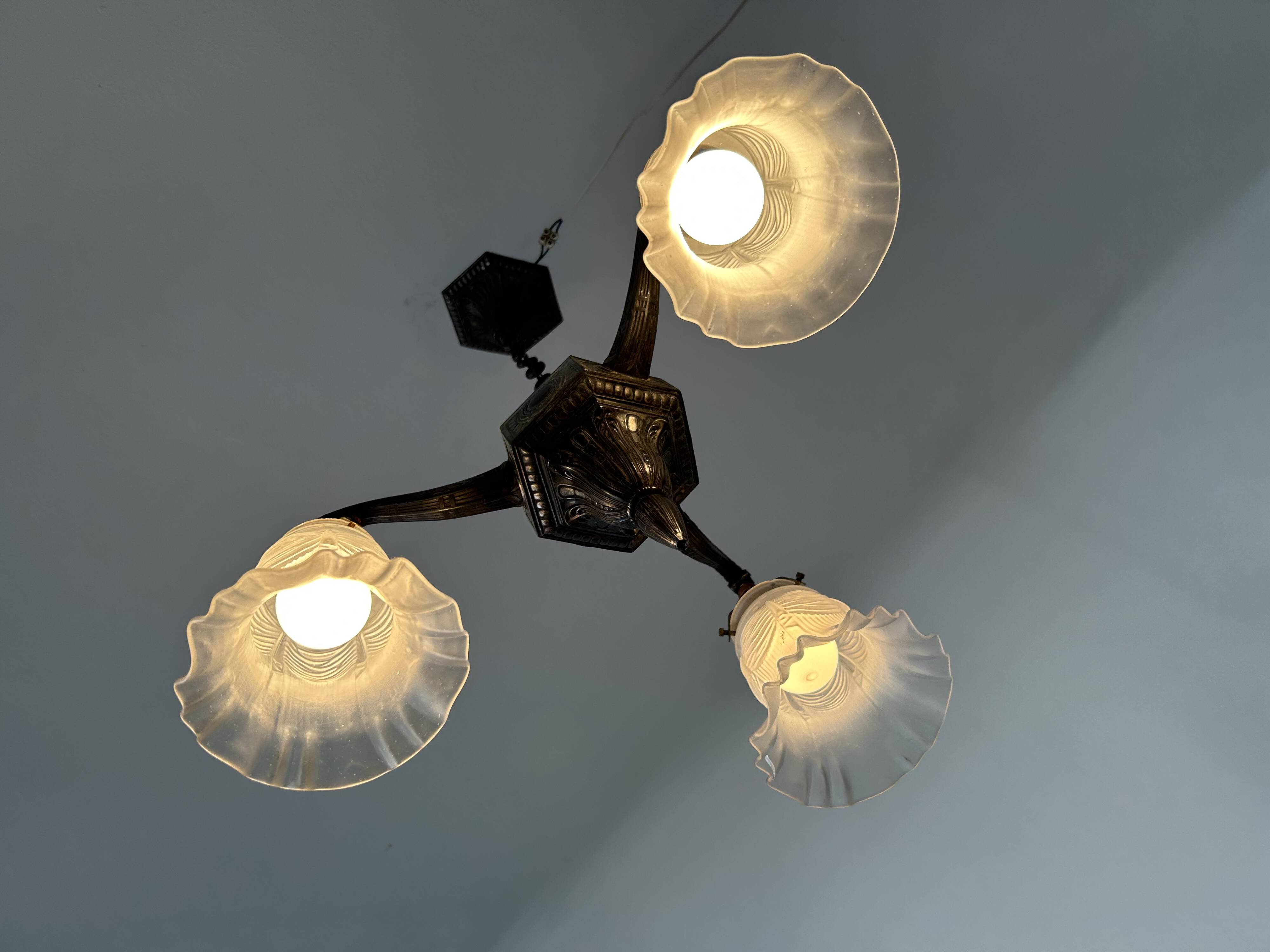 Antique Art Deco chandelier