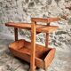 Vintage oak bar cart – France, 1950s