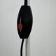 Vintage adjustable floor lamp, matte white lacquered metal and chrome, France 1970.