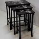 Chinese pull out tables in lase black