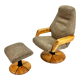 Fauteuil & repose-pied, années 1980