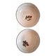 2 bowls/bread plates from Moulin des Loups model "Carmen" in