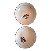 2 coupelles/ assiettes à pains de chez Moulin des loups modèle "Carmen" en