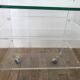 Desserte design David Lange – plexiglas & verre – années 70