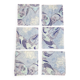 6 serviettes en satin de coton "Trianon"