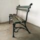 Garden bench foot cast iron art nouveau style