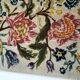 1970s wall tapestry with large multicoloured flowers