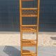 Vintage corner shelf in rattan – 1970s – Exceptional condition