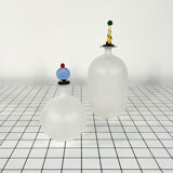 Pair of Italian vials made of murano glass, 1970s
