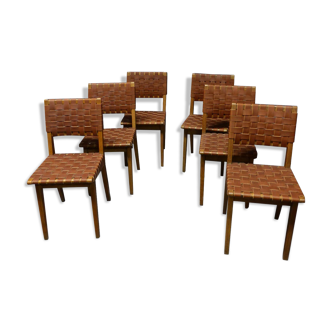 Série de 6 chaises de Jens Risom