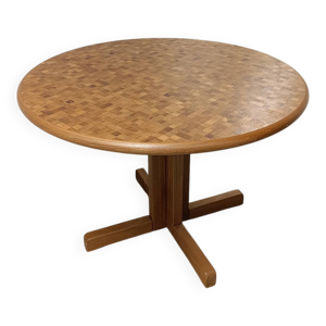 table mosaïque en bois