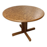 Vintage wooden mosaic table