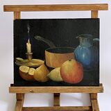 Old table easel, artist accessory