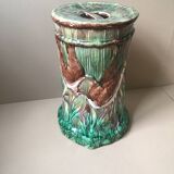 Tabouret de jardin en majolique, par Thomas Forester and Sons, vers 1880