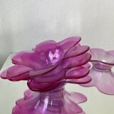 6 pop pink glass cups