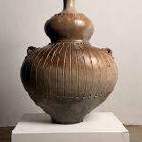 Monumental handled vase by Gustave Tiffoche