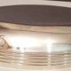 Silver metal bread basket