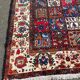 Handmade knotted wool Bakhtiar rug from Iran, burgundy, 200x300cm