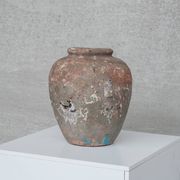 Antique Italian Patinated Ceramic Vase